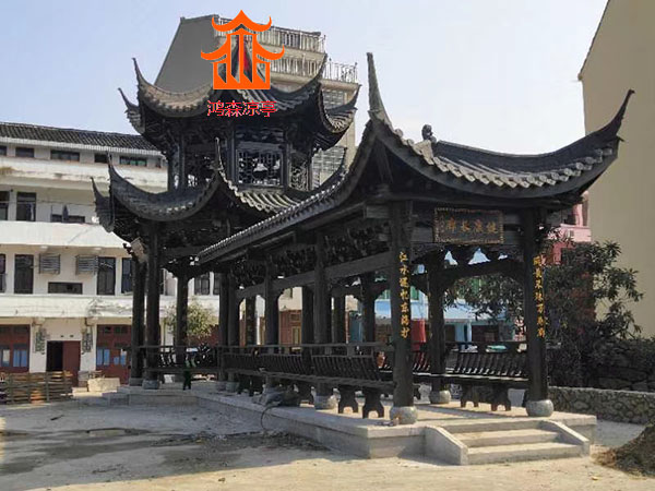 八角古建涼亭