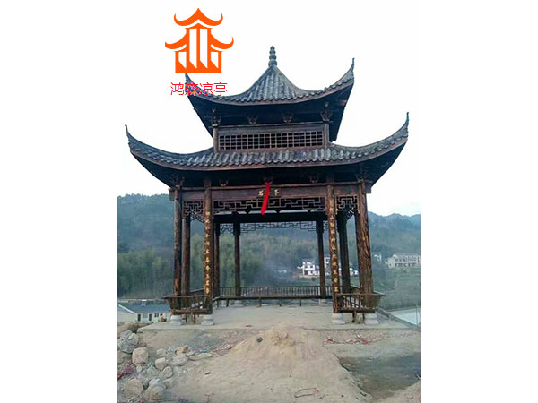 四角古建涼亭