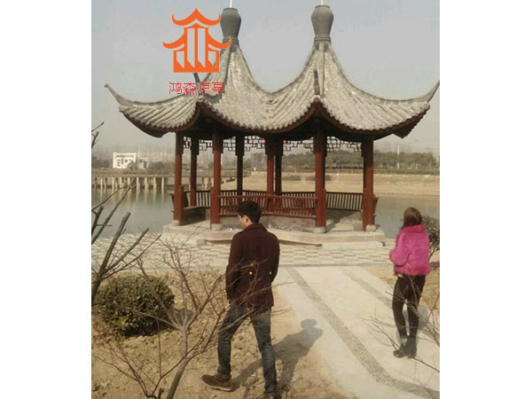 四角古建涼亭
